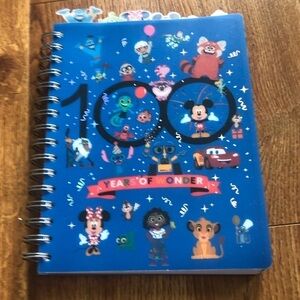 Disney 100 years of wonder tabbed notebook